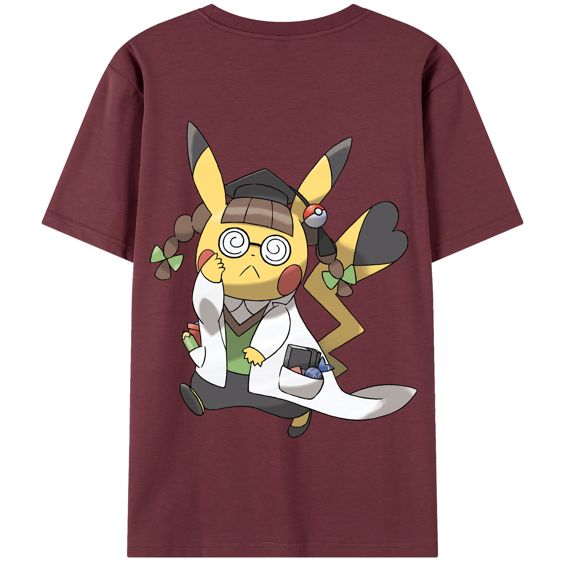 （画像用） ポケットモンスター Pokémon 綿100％半袖Tシャツ（背面プリント）